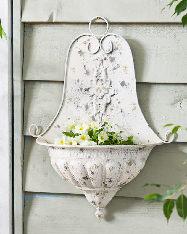 Lacourt Antique Cream Wall Planter