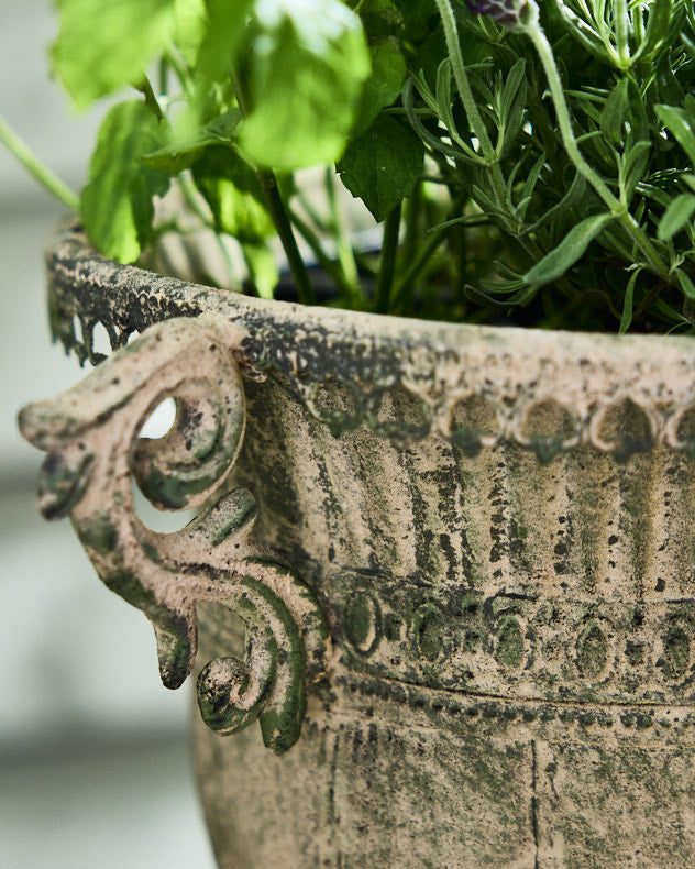 Avion Vintage Green Urn Planters