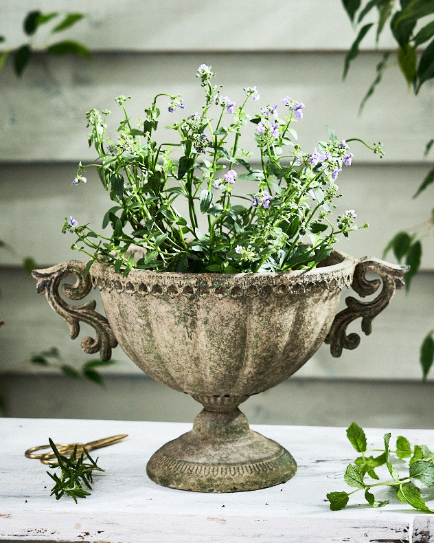 Avion Vintage Green Urn Planters