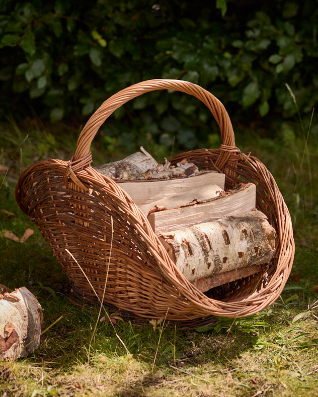 Avalon Two Tone Wicker Log Basket