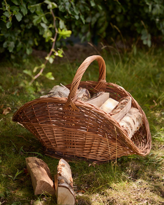 Avalon Two Tone Wicker Log Basket