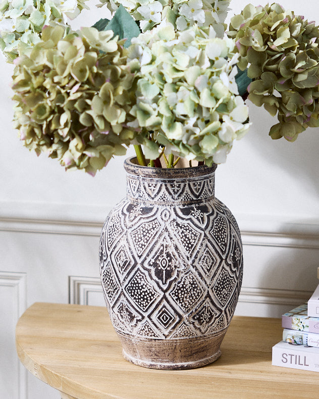 Zellij Moroccan Style Urn Vase