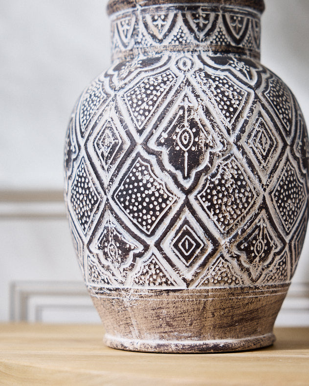 Zellij Moroccan Style Urn Vase