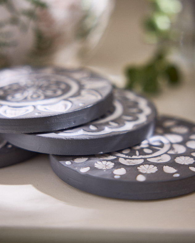 Zagora Set of 4 Embossed Coasters