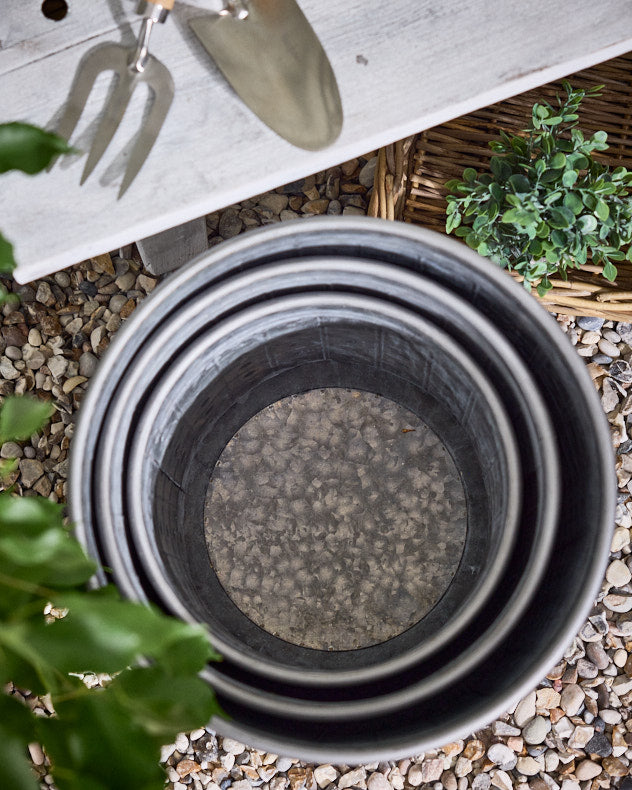 Pots &amp; Planters - Cabora Set of 3 Textured Planters
