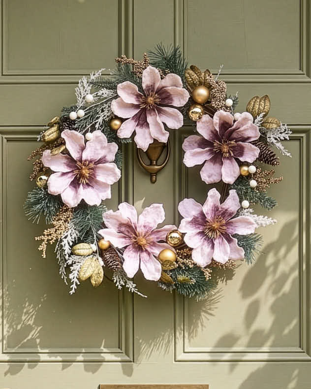 Magnolia Blush Wreath 55cm