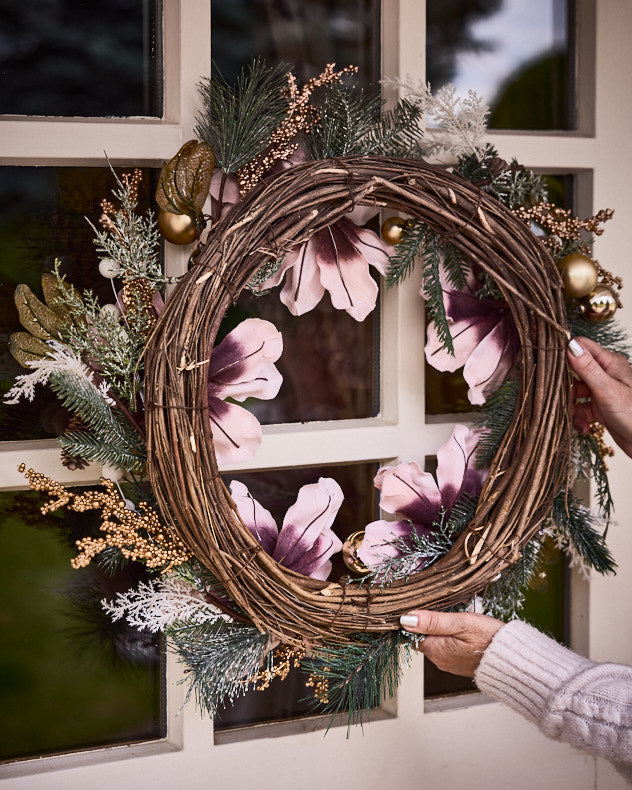 Magnolia Blush Wreath 55cm