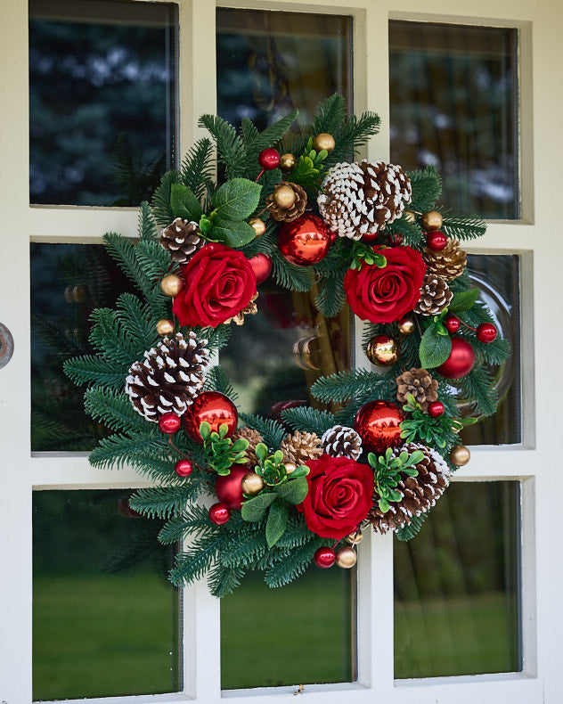 Brockham Rose Wreath 55cm