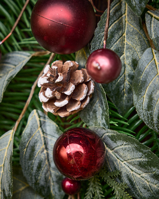 Waverley Red Bauble Swag