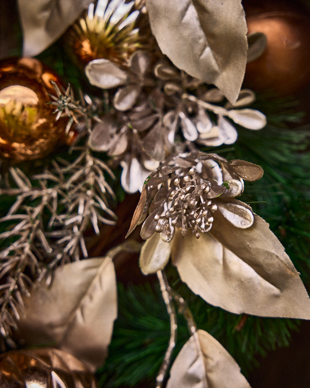 Personalised Metallic Bauble Wreath