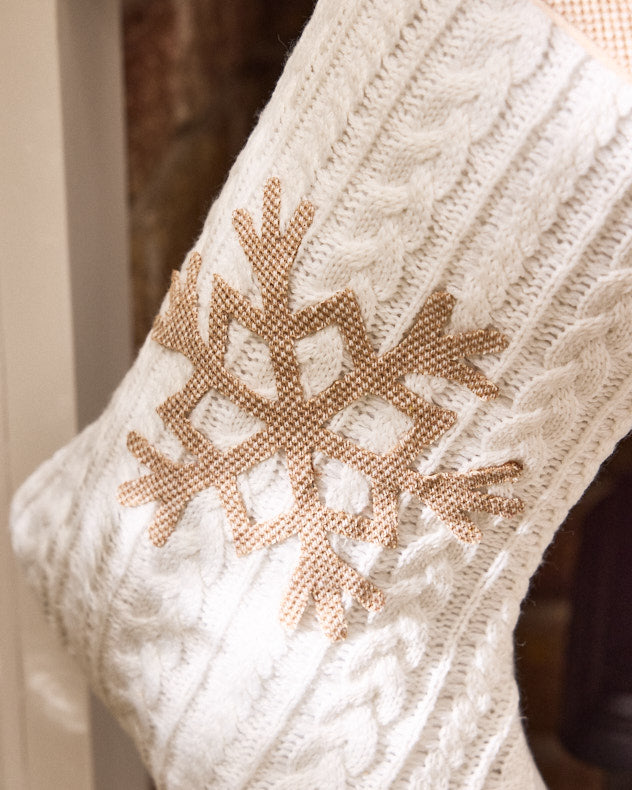 Stockings - Cosy Christmas Snowflake Stocking