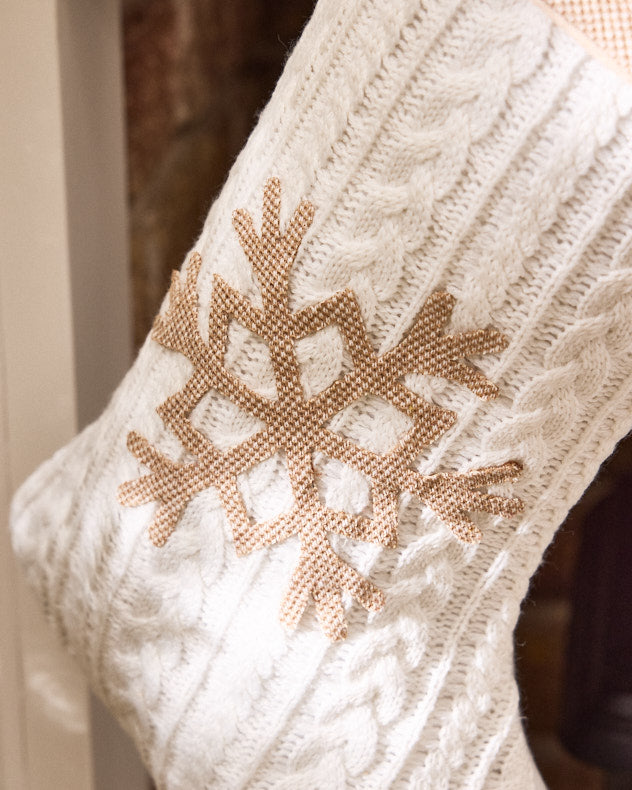 Cosy Christmas Snowflake Stocking