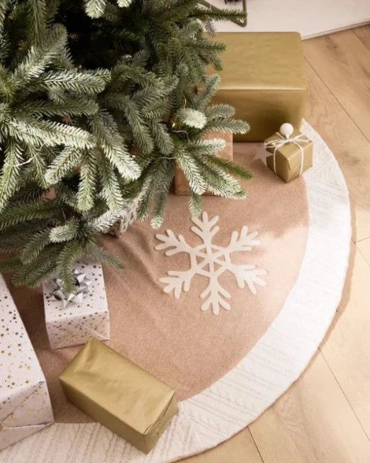 Tree Skirts 36" - Cosy Christmas Snowflake Tree Skirt