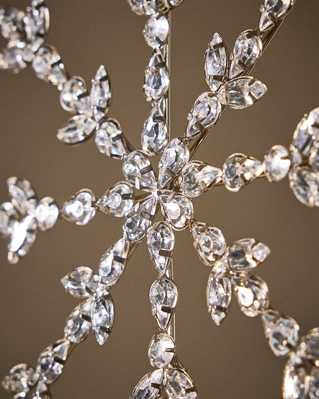 Silver Snowflake Tree Topper