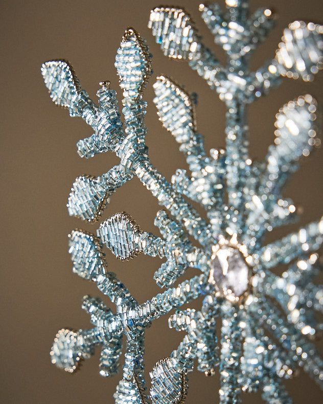 Blue Snowflake Tree Topper