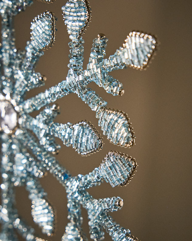 Blue Snowflake Tree Topper