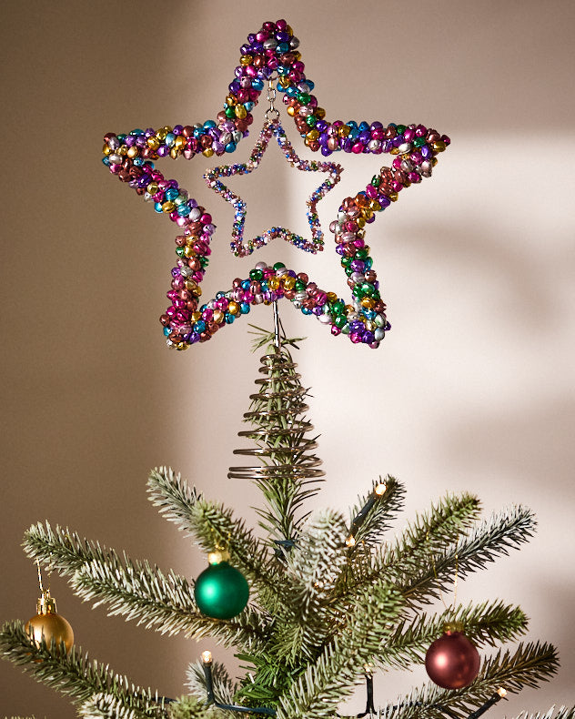 Jingle Bell Star Tree Topper