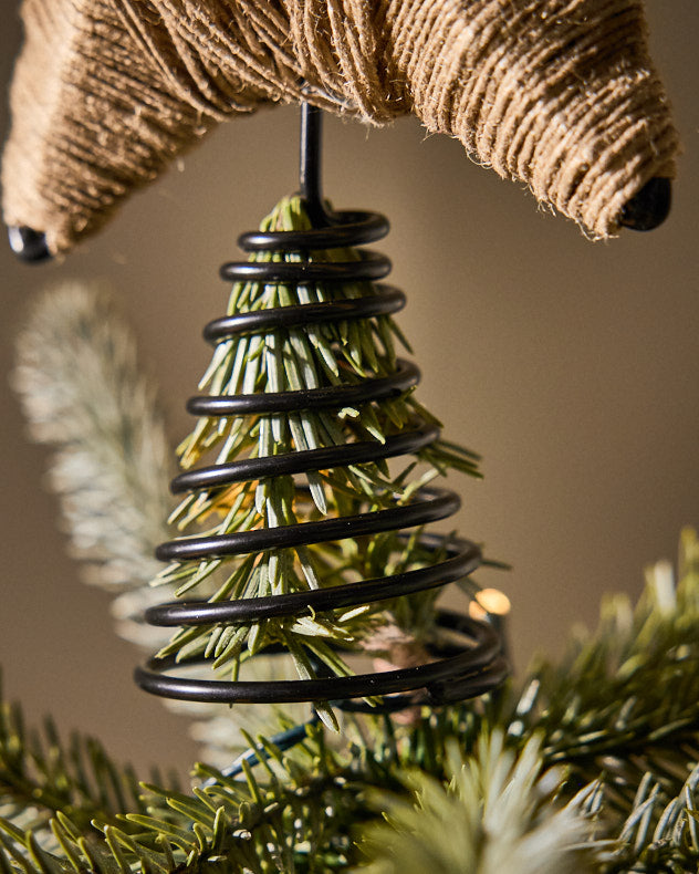 Brown Jute Star Tree Topper