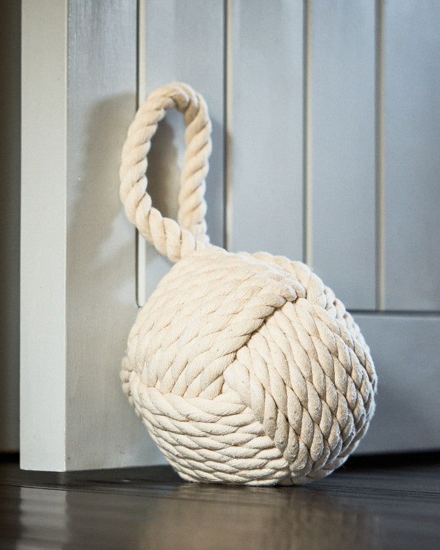 Cream Jute Door Stops - Cream Jute Rope Doorstop