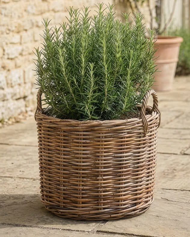 Plant Pot Round - Premium Willow Wicker Planter Collection