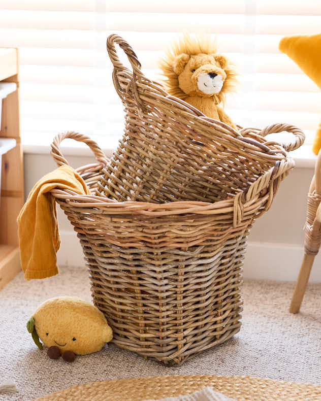 Wicker Toy Basket