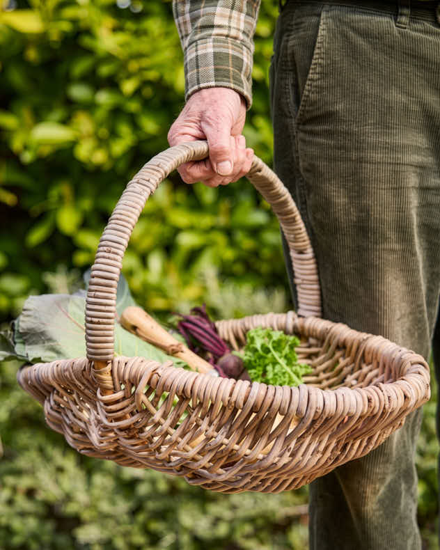 Round Wicker Harvest Trug