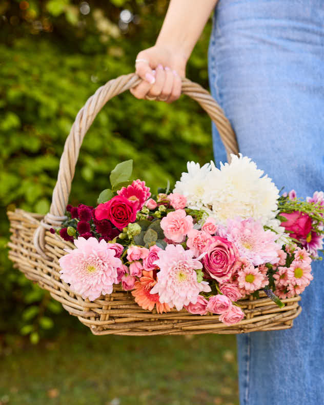 Rectangular Wicker Flower Trug