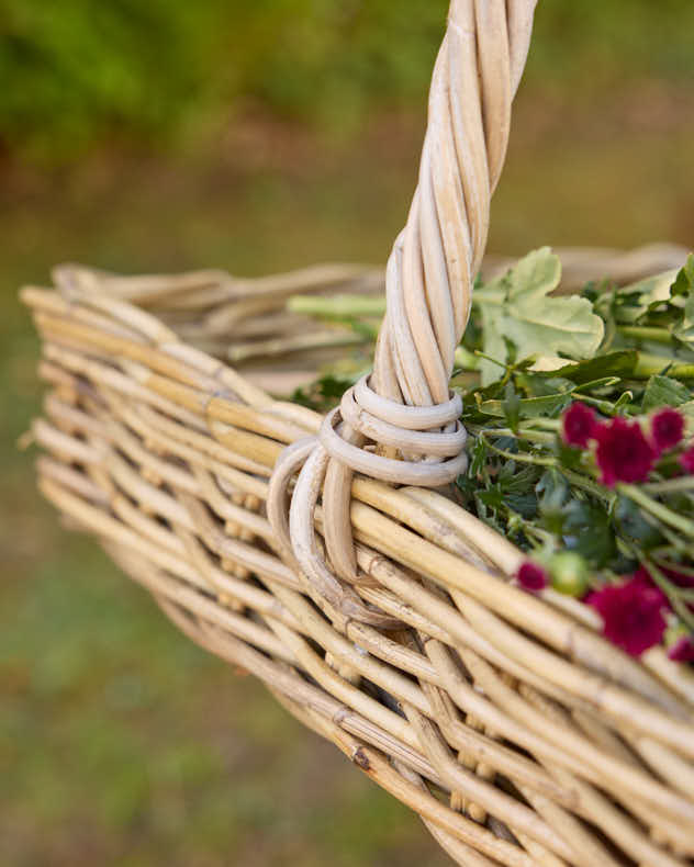 Rectangular Wicker Flower Trug