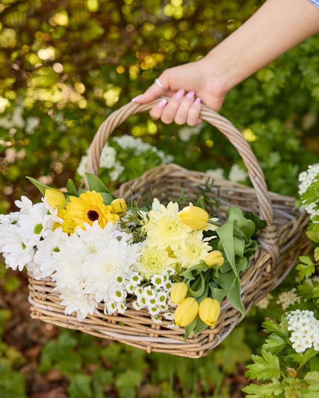 Rectangular Wicker Flower Trug