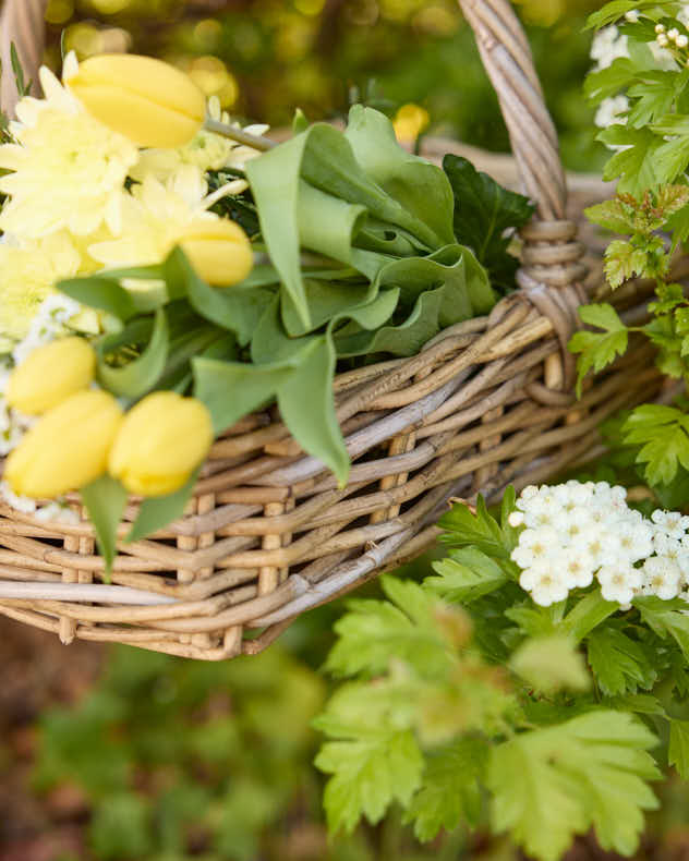 Rectangular Wicker Flower Trug