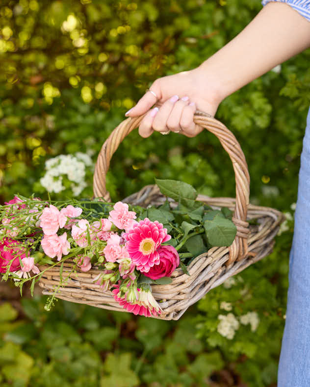 Rectangular Wicker Flower Trug