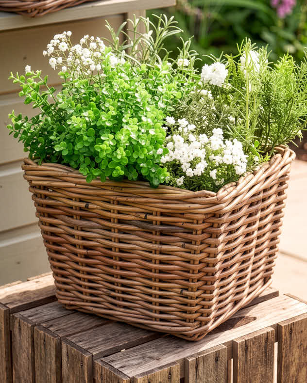 Bala Square Lined Planter Baskets