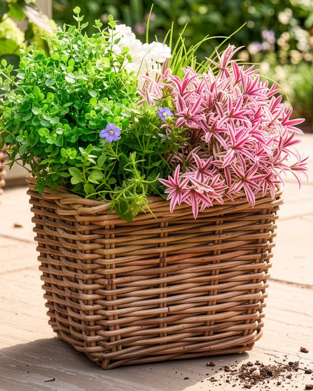 Bala Square Lined Planter Baskets