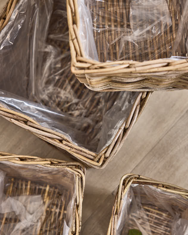 Baskets S - Bala Square Lined Baskets