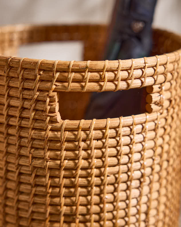 Woven Rattan Umbrella Stand