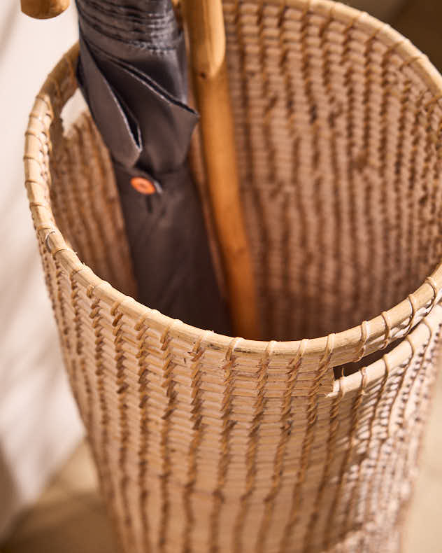 Woven Rattan Umbrella Stand