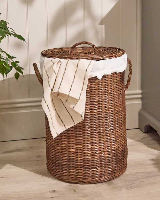 Laundry Hampers & Baskets - Aden Rattan Laundry Basket