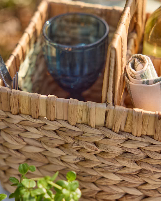 Kano Water Hyacinth Compartment Basket