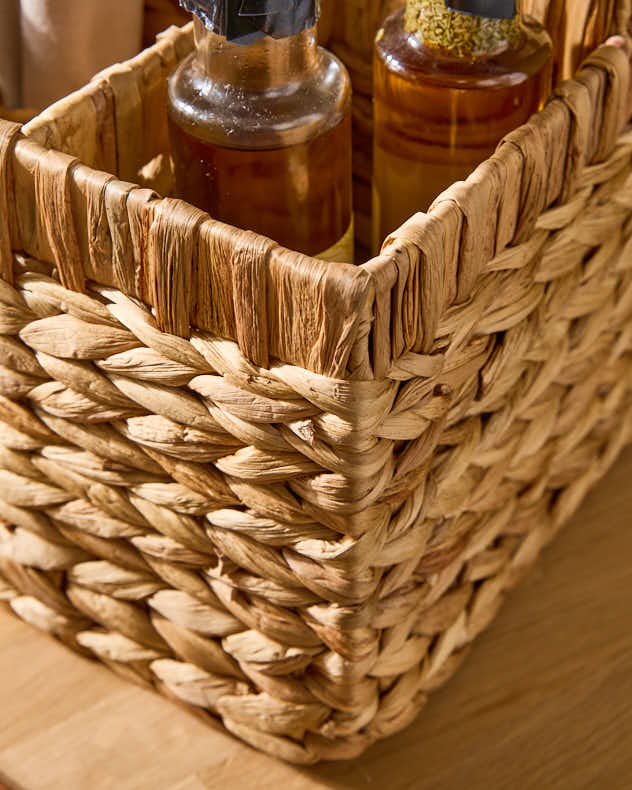 Kano Water Hyacinth Compartment Basket