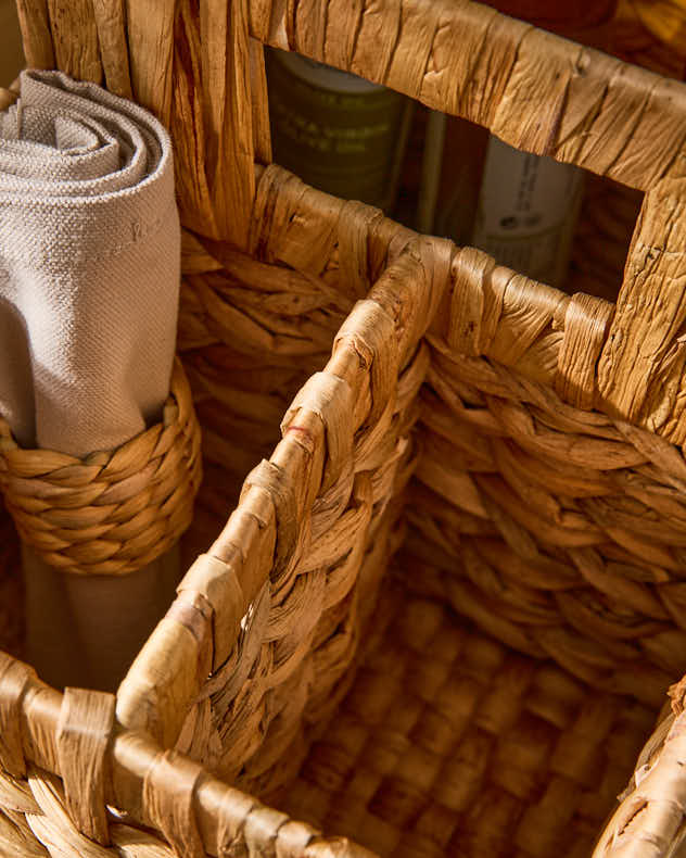 Kano Water Hyacinth Compartment Basket