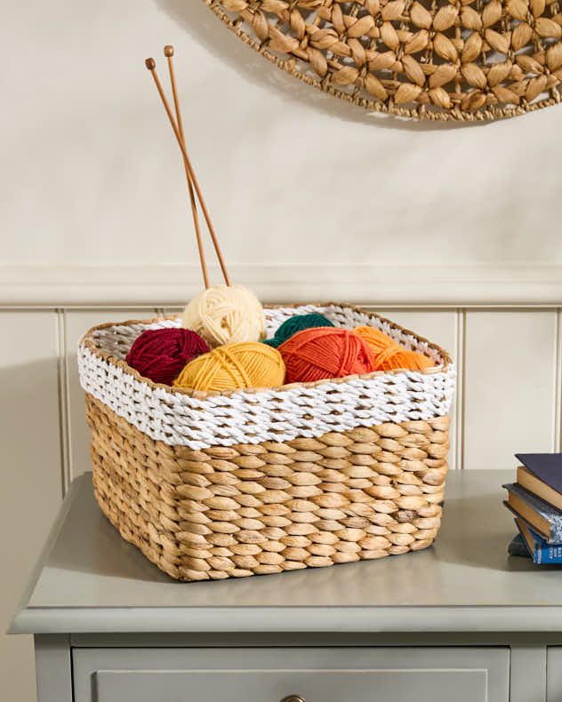 Kano Water Hyacinth Tray Basket