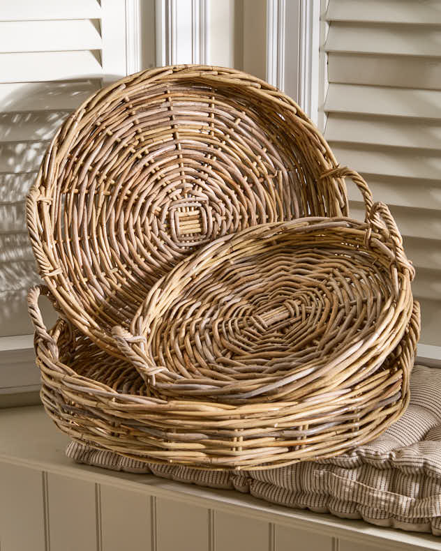 Kaduna Rattan Tray with Handles