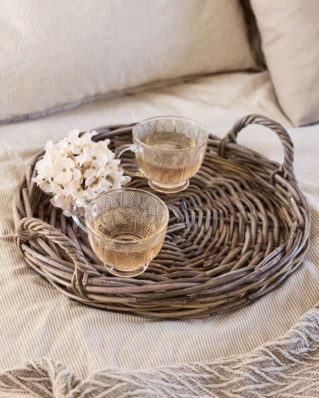 Kaduna Rattan Tray with Handles