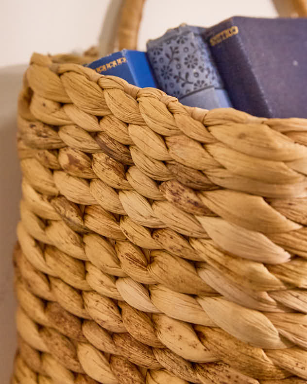 Water Hyacinth Magazine Basket