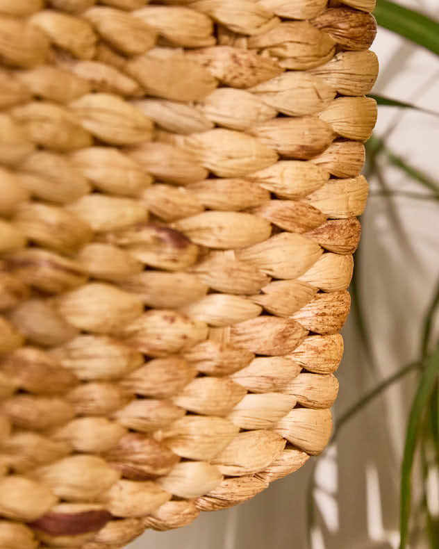 Water Hyacinth Magazine Basket