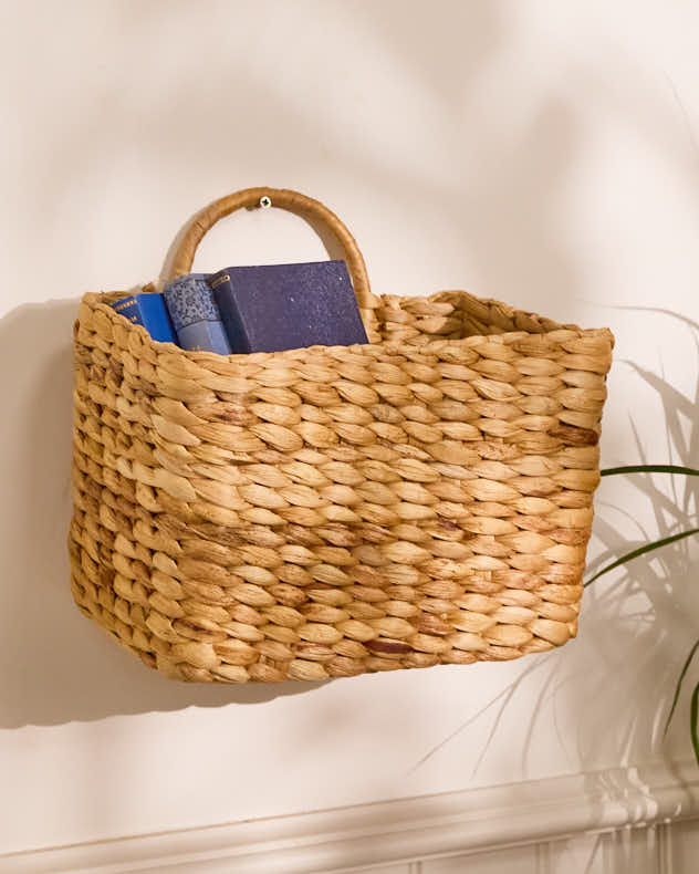 Water Hyacinth Magazine Basket