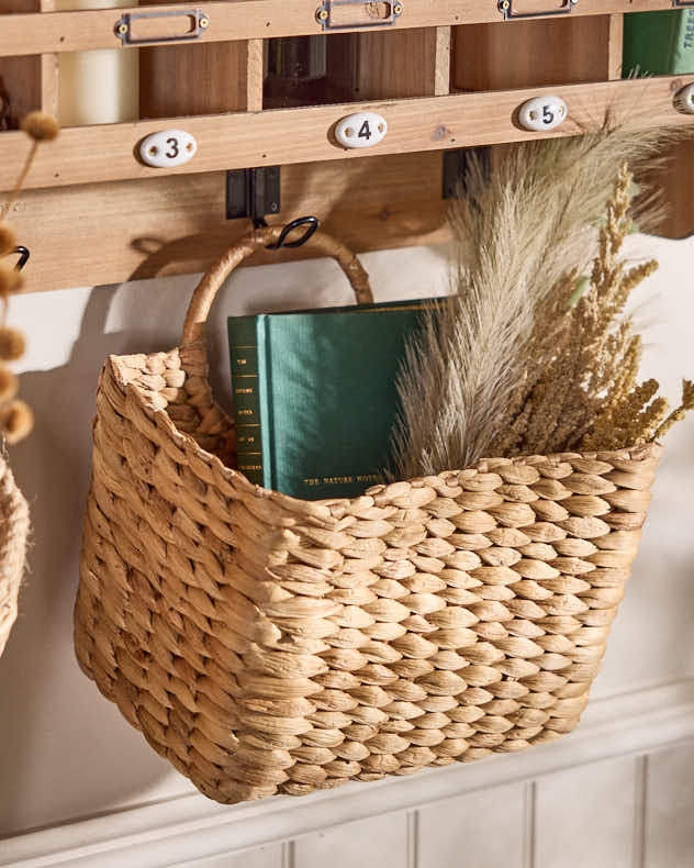 Water Hyacinth Magazine Basket