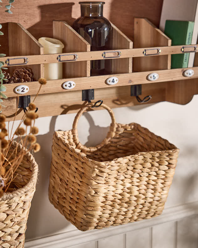 Water Hyacinth Magazine Basket