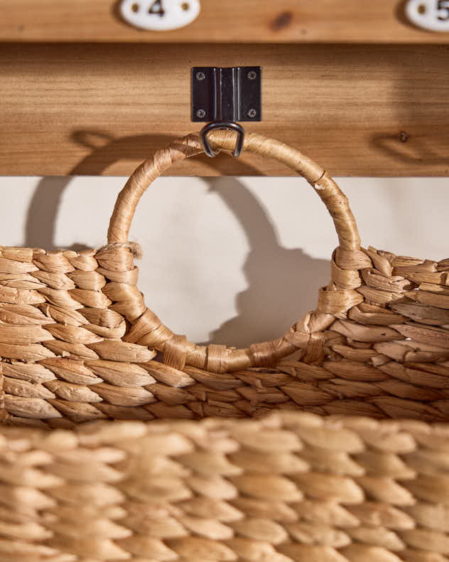 Water Hyacinth Magazine Basket