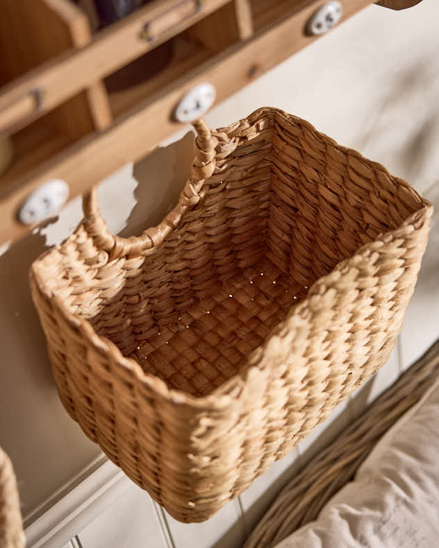 Water Hyacinth Magazine Basket